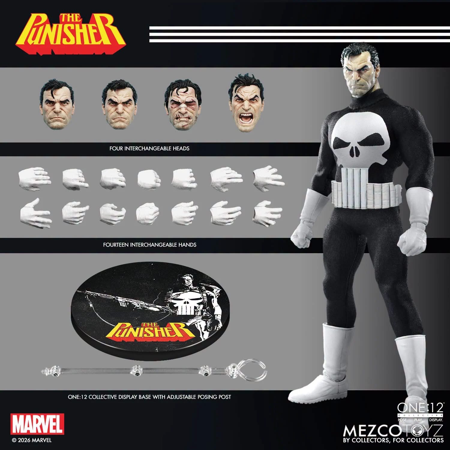 Mezco ONE:12 Collective Punisher 2026 Classic Comics Figure