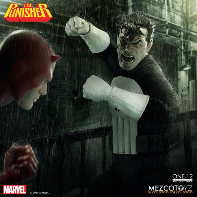 Mezco 2026 Punisher vs Daredevil Marvel ONE 12 Collective Figures