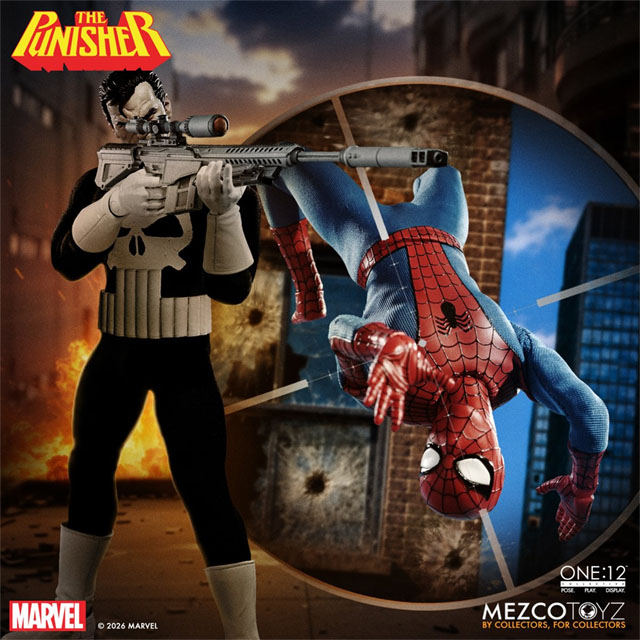 Mezco Punisher First Appearance Figure vs Spider-Man ONE 12 Collective 2026