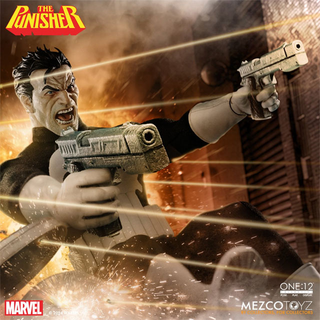 ONE12 Collective Punisher Mezco 2026 Comic Figure Yelling Head