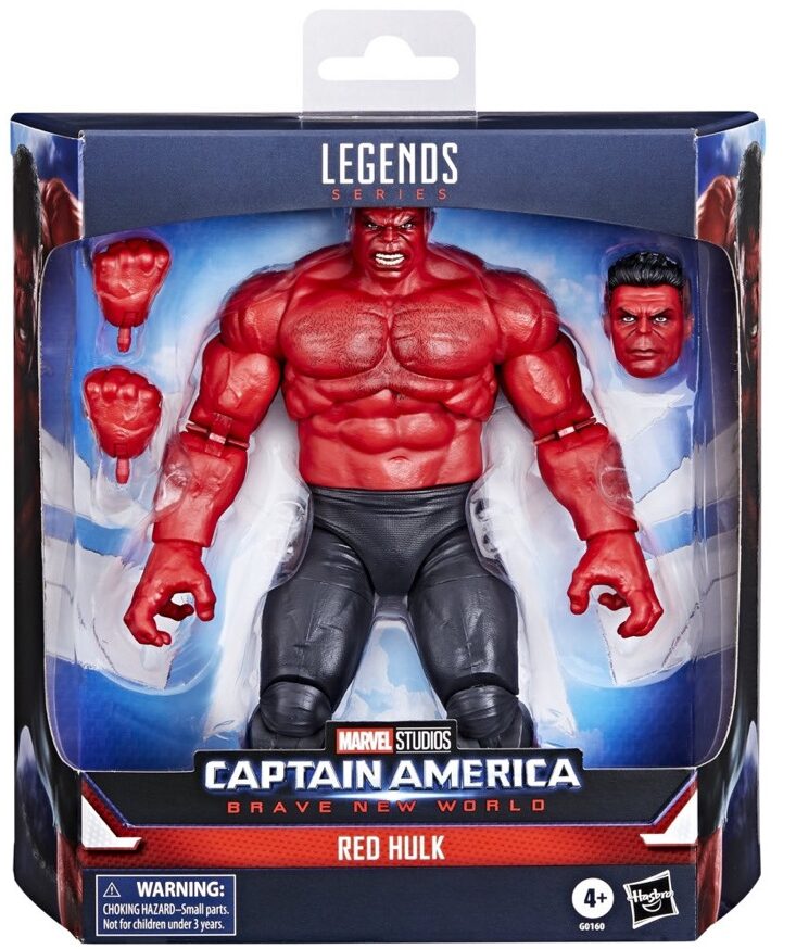 Captain America Brave New World Red Hulk Marvel Legends Figure Packaged in Box