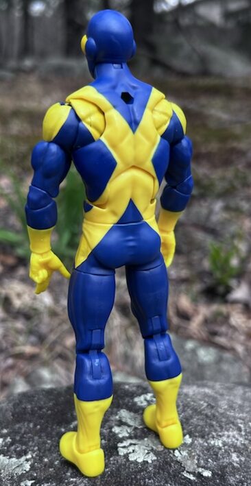 Back of Marvel Legends 2025 Cyclops X-Factor X-Men Action Figure