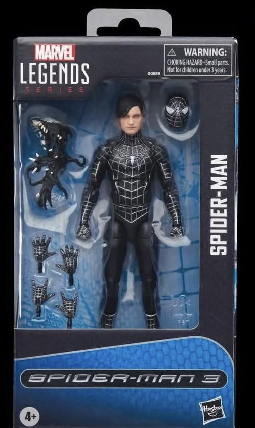 2025 Marvel Legends Symbiote Spider-Man 3 Movie Figure Packaged in Box