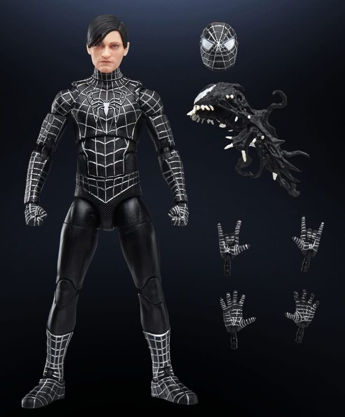 Marvel Legends 2025 Spider-Man 3 Black Costume Figure and Accessories