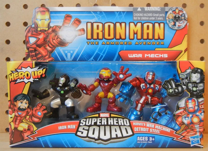 Marvel Super Hero Squad War Mechs Set with Detroit Steel Figure
