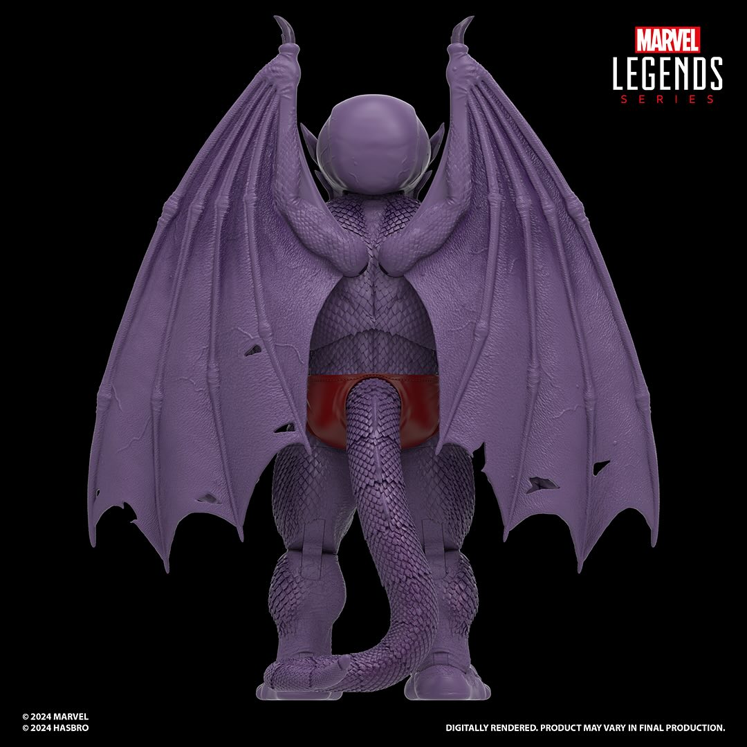 Back of Mavel Legends Dragonman Exclusive Figure