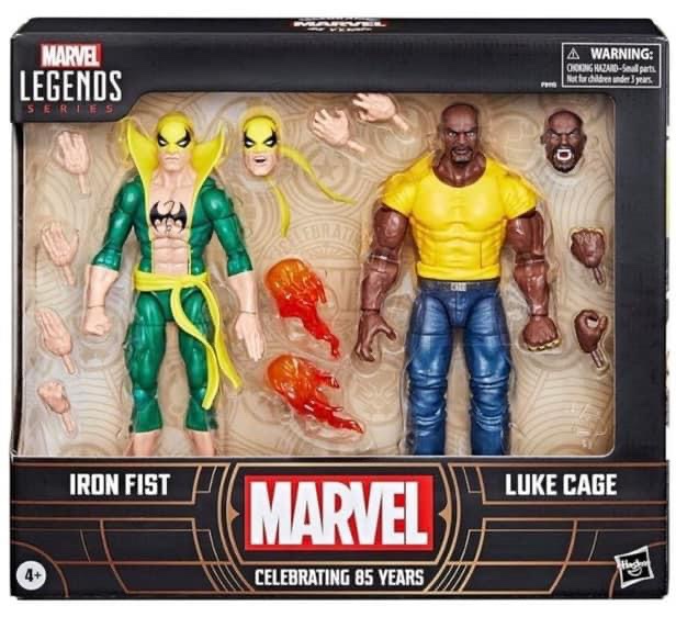 جعبه‌ای برای فیگورهای Marvel Legends Iron Fist و Power Man