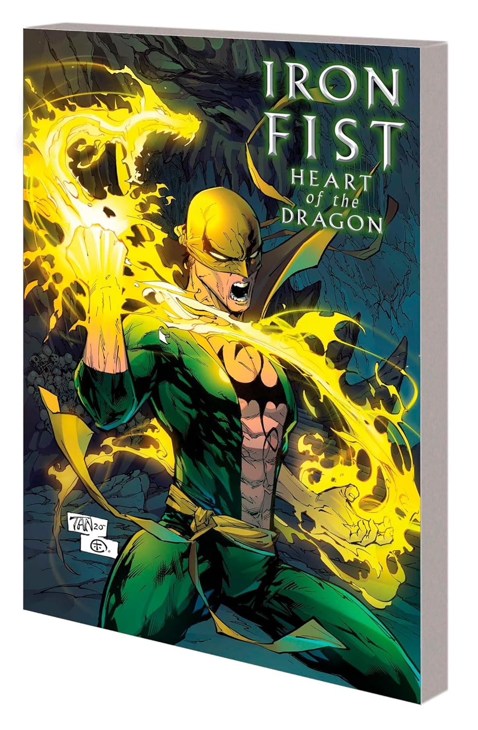 جلد کتاب مصور Iron Fist Dragonheart 2021 TPB