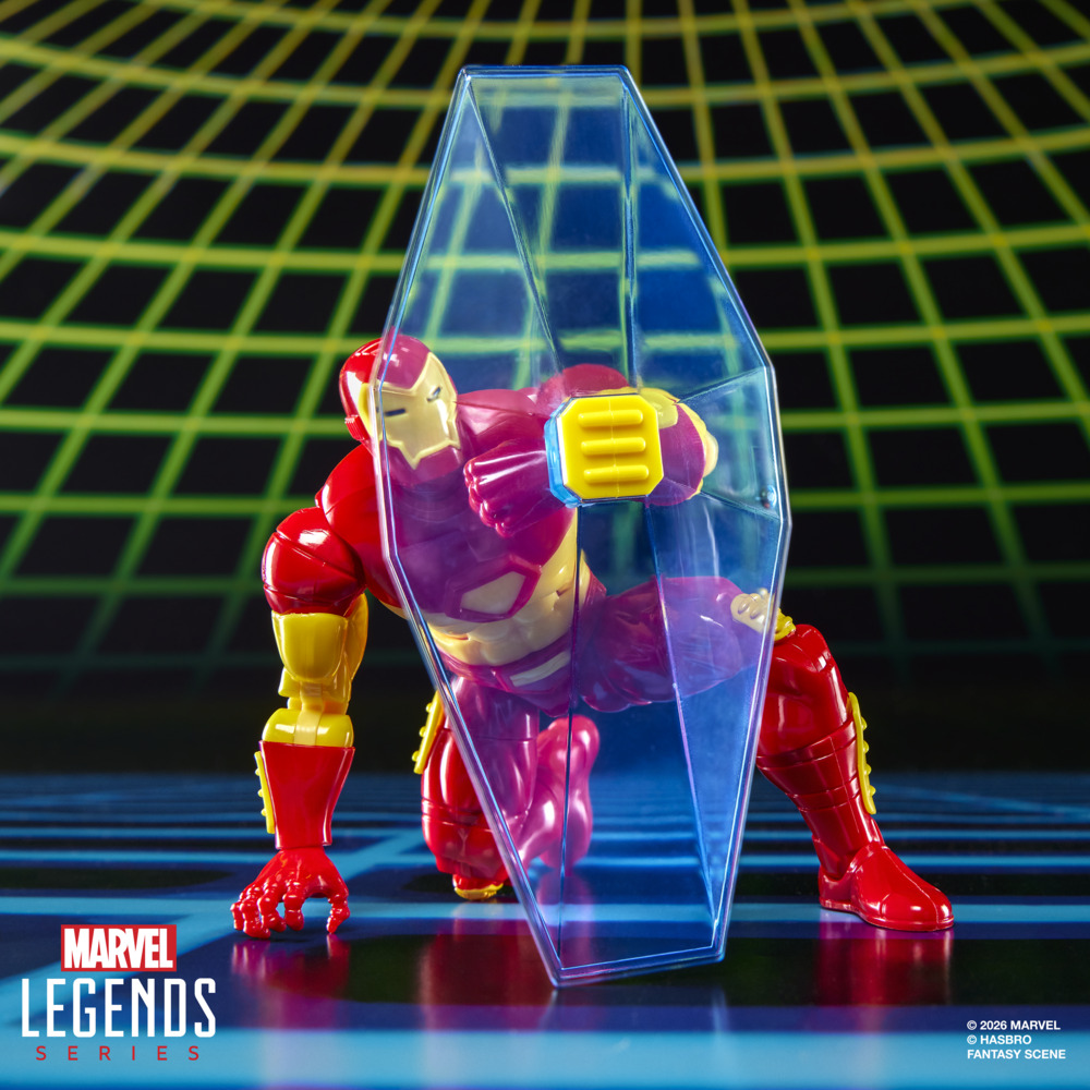 Marvel Games Legends Iron Man Figure with Shield 2026 Hasbro Modular Iron Man