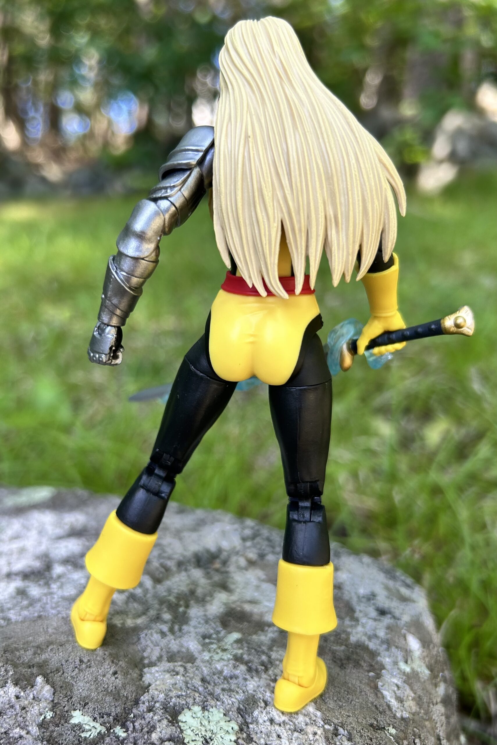 Back of Hasbro Secret Wars Magik Marvel Legends 6" Figure