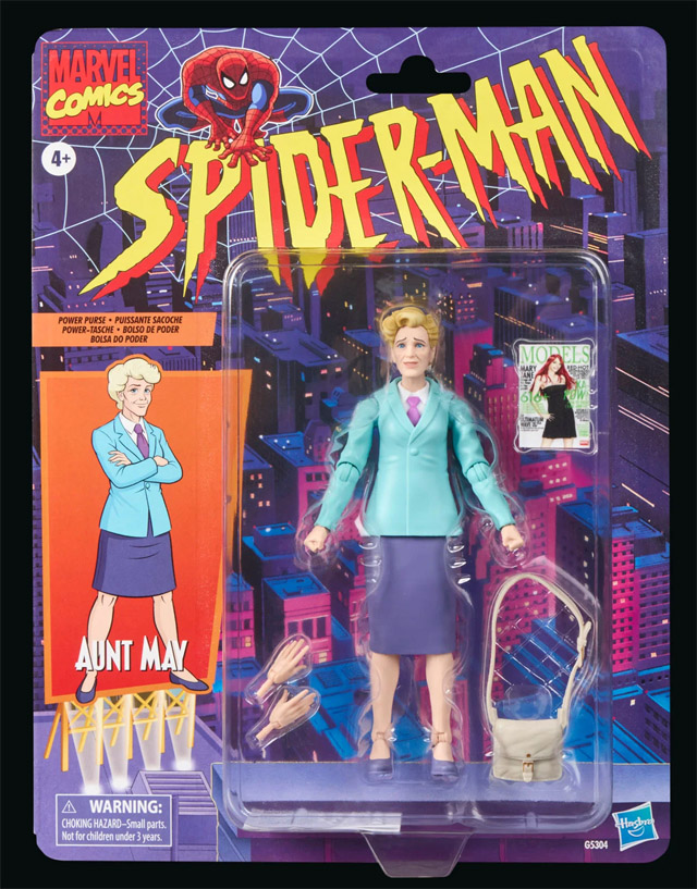 Marvel Legends Aunt May Figure Packaged
