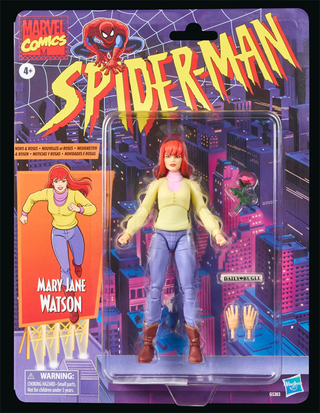 Marvel Legends Mary Jane Retro Figure Packaged