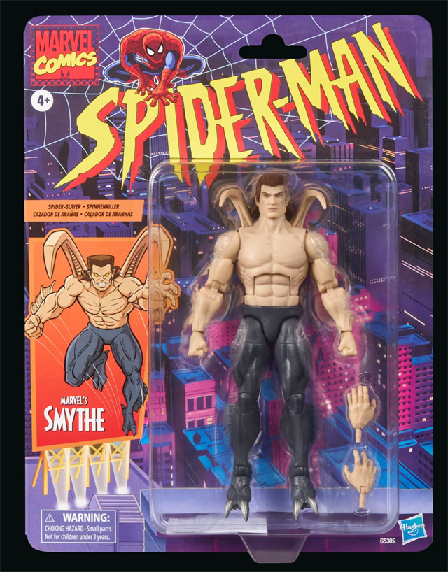 Marvel Legends Smythe Retro Spider-Man Figure Packaged