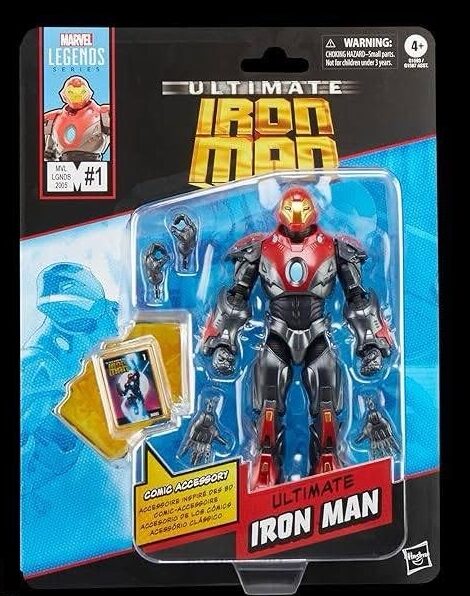 Marvel Legends Ultimate Iron Man 2025 Mini Comics Series Figure Packaged