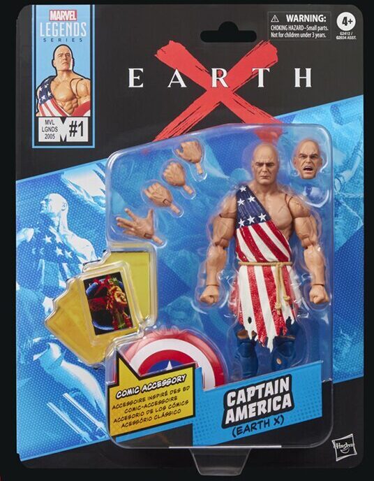 Marvel Legends Earth-X Captain America Figure Packaged