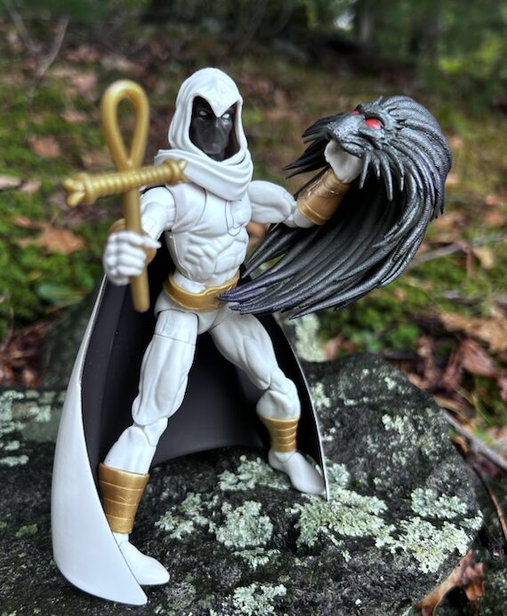 REVIEW Marvel Legends Strange Tales Moon Knight Figure with Blackheart BAF Head