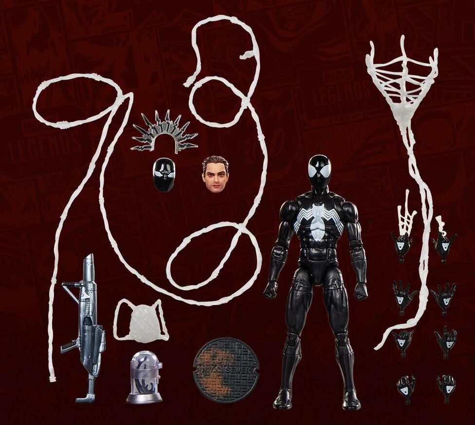 Symbiote Spider-Man Maximum Marvel Legends Figure and Accessories