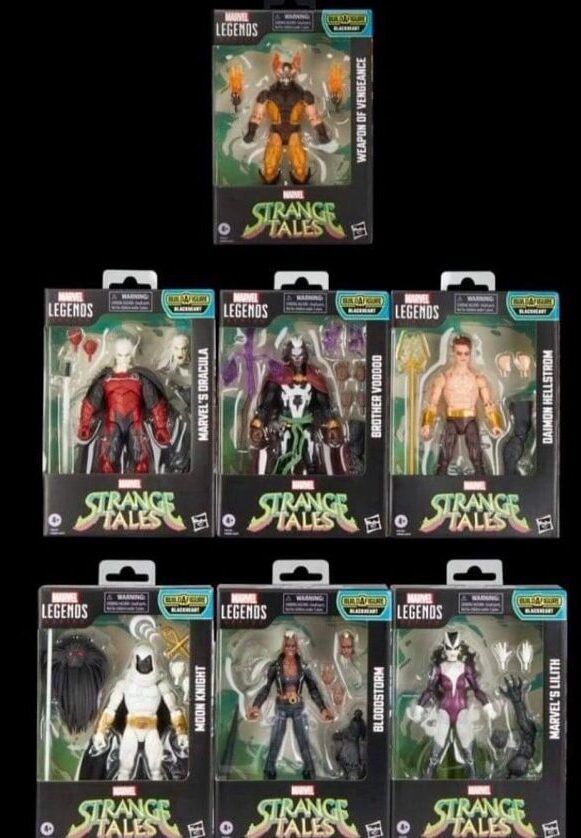 Marvel Legends Strange Tales Wave Packaged in Boxes Blackheart Series