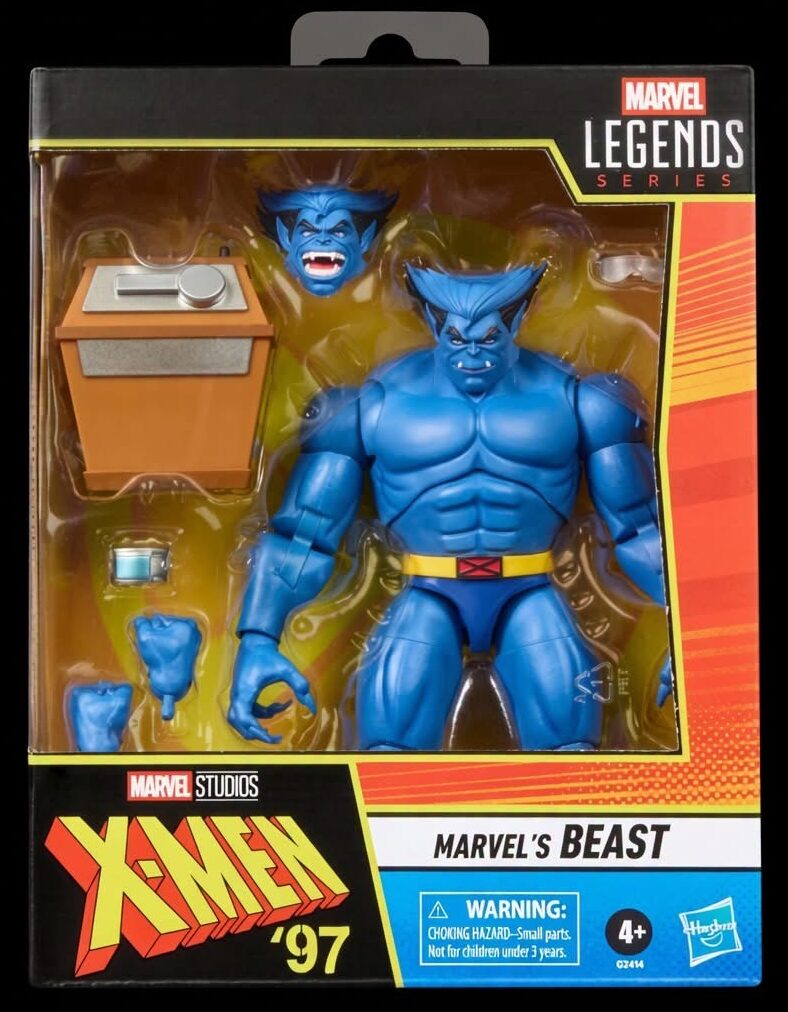 X-Men 97 Marvel Legends Beast Figure Packaged in Box Hasbro