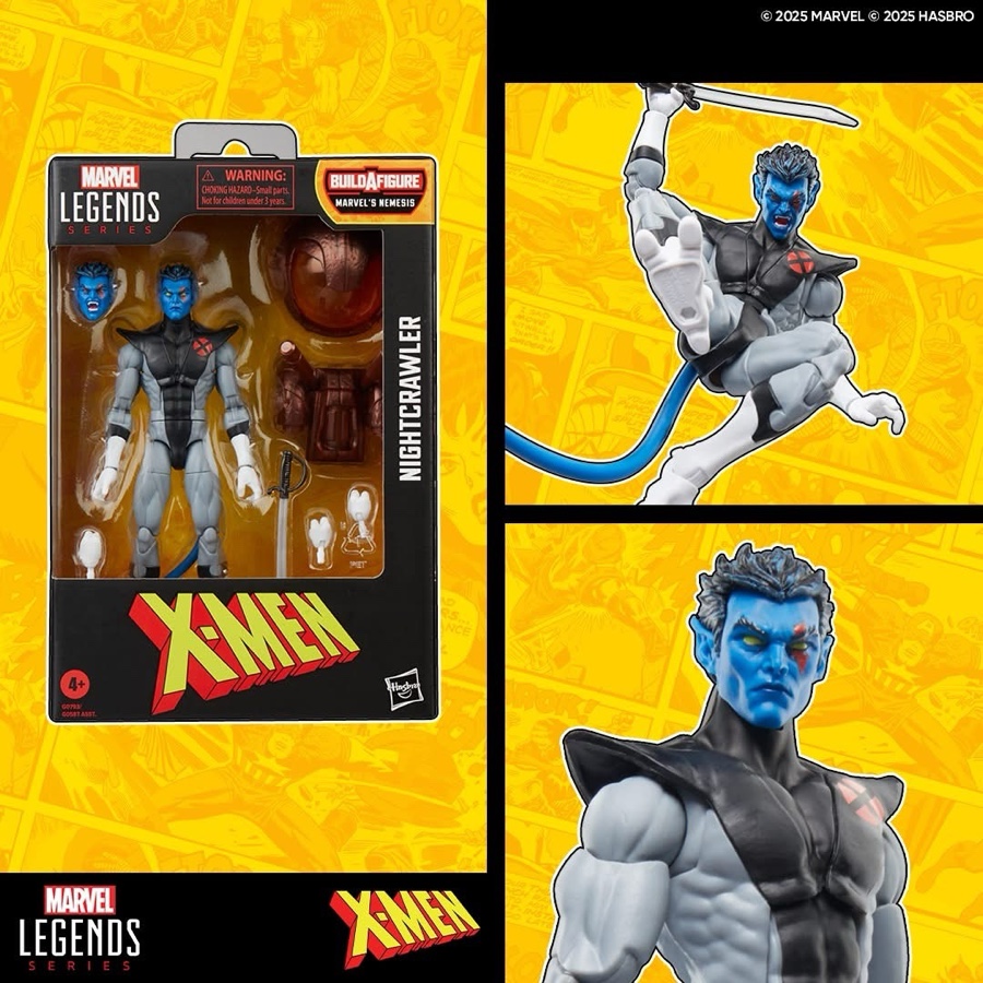 Marvel Legends X-Force Nightcrawler Variant Gray Costume Figure Hasbro 2025