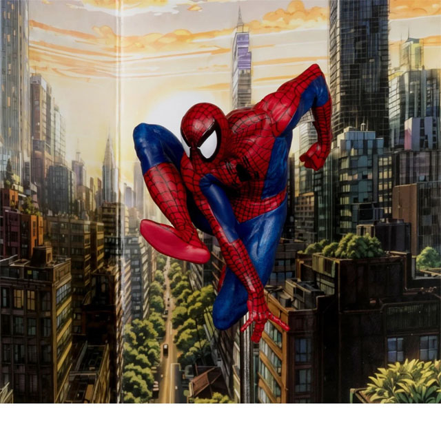 Spider-Man McFarlane Toys Posed Figure with Backdrop