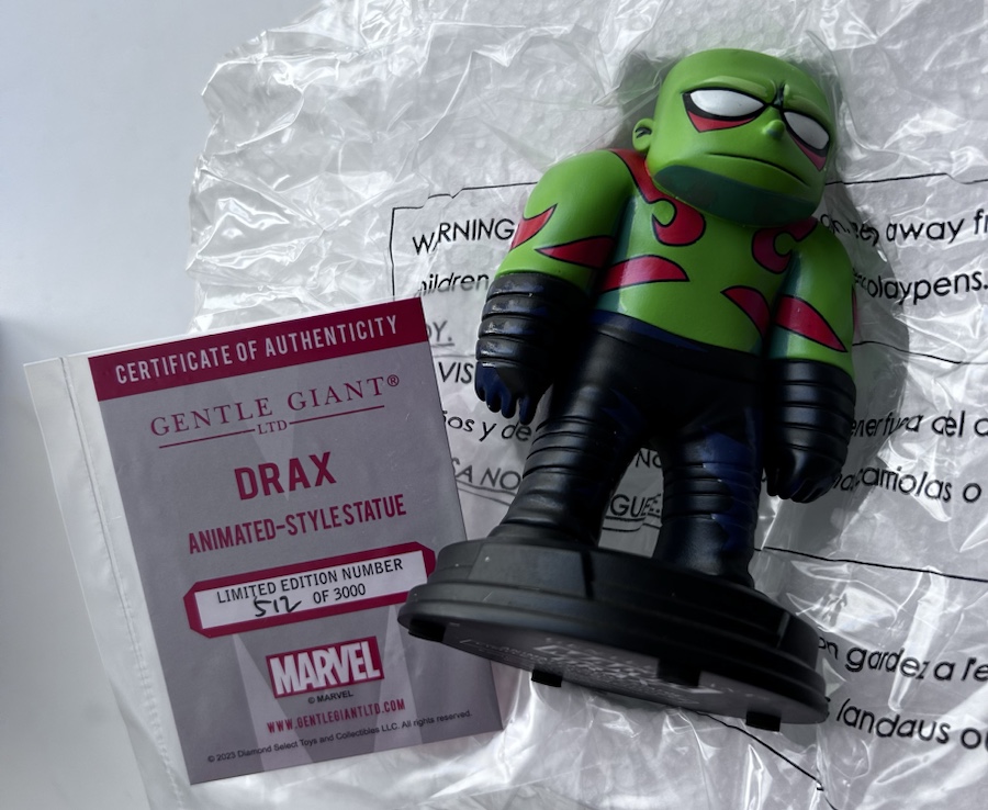 Unboxing Marvel Animated Drax Skottie Young GOTG Figurine