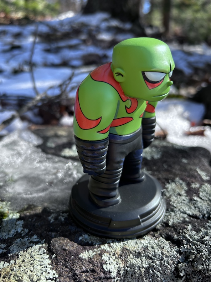 Side View of Skottie Young Drax Statue by Diamond Select Toys DST 2023