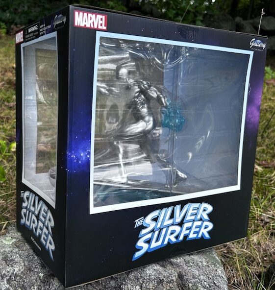 Silver Surfer Diamond Select Toys Marvel Gallery Figure Box Side View