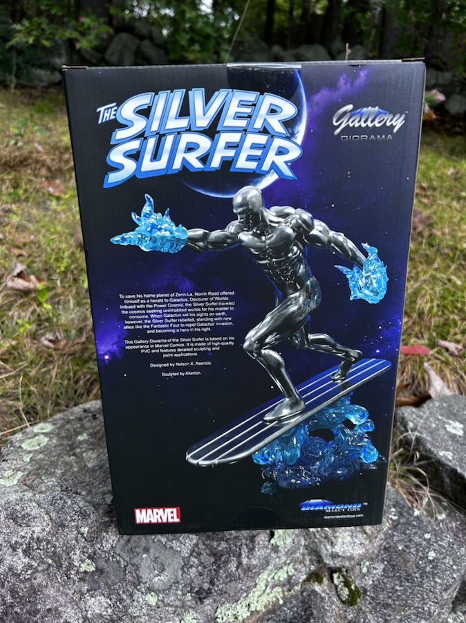 Box Back Marvel Gallery Silver Surfer PVC Statue