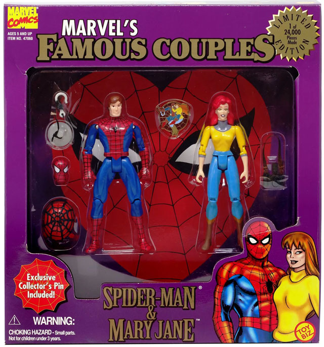 Marvel Famous Couples Mary Jane Spider-Man Figures Pack Toybiz MJ