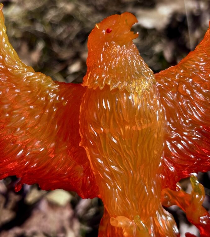 Close-Up of Hasbro Phoenix Force Entity Bird Effects Piece