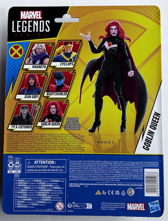 Card Back Goblin Queen X-men 97 Action Figure