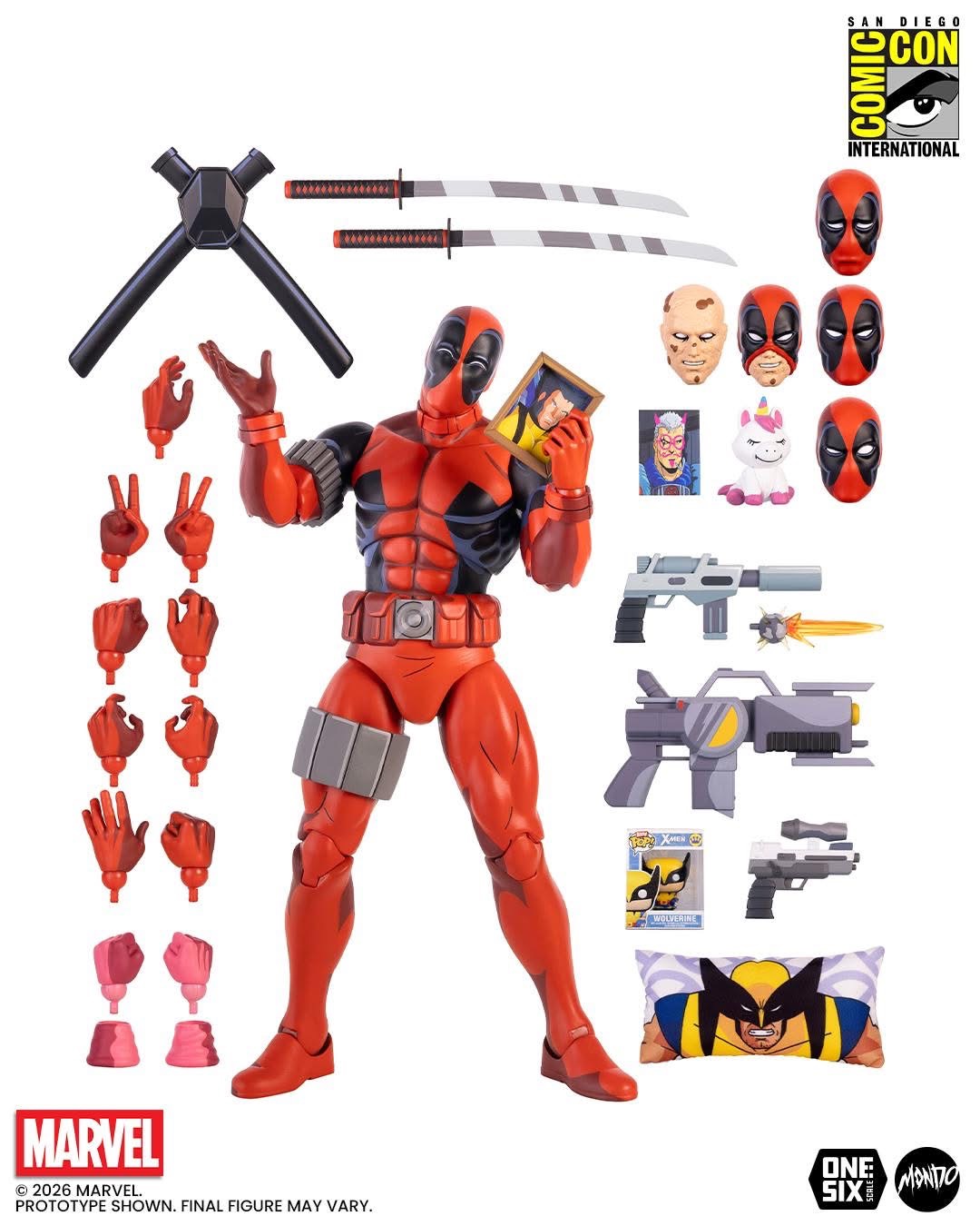 San Diego Comic Con 2026 Marvel X-Men Animated Deadpool MONDO Exclusive Figure