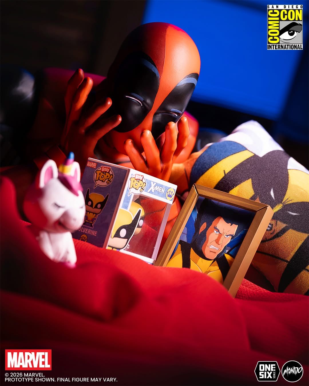 MONDO X-Men Animated Deadpool 1/6 Figure with Wolverine Accessories