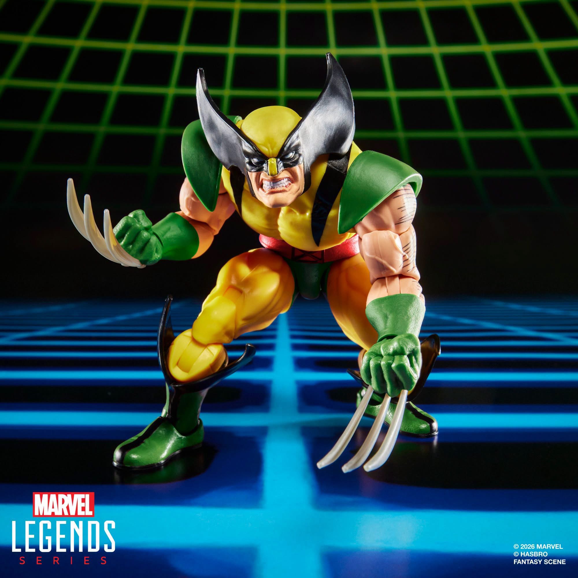 Marvel Legends Player 2 Wolverine Yellow Green Costume Marvel vs Capcom Figure