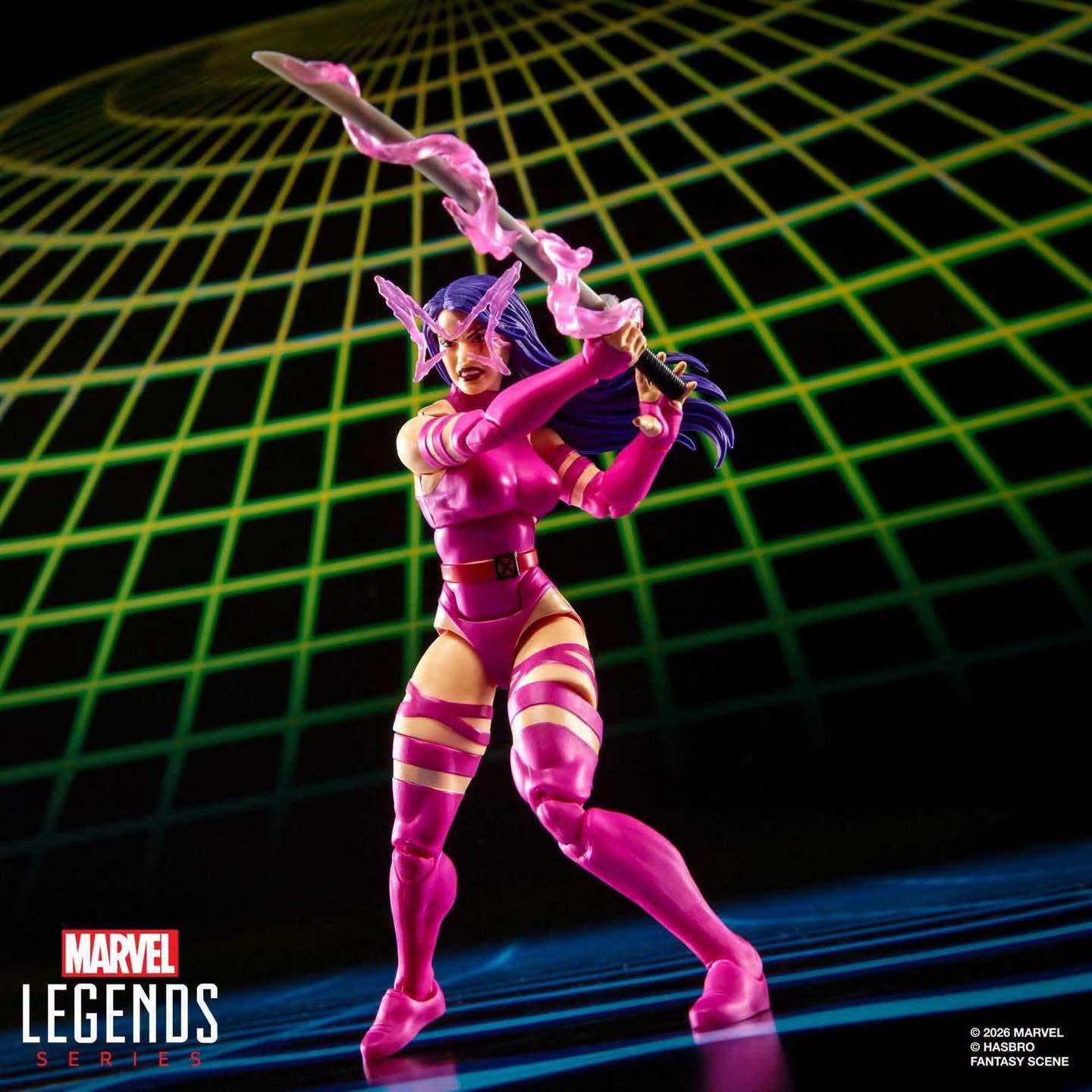Marvel Legends MvC 2 Pink Psylocke Variant Crimson Dawn with Katana