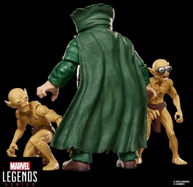 Back of Marvel Legends 2026 Mole Man Figure Cape Hasbro SDCC 2026