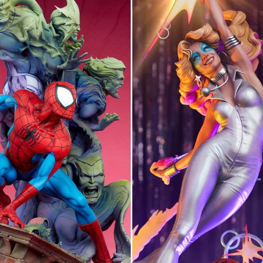 Sideshow Spider-Man and Dazzler Premium Format Figures