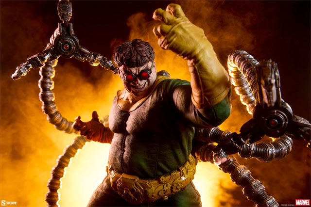 Close-Up of Doctor Octopus Sideshow Collectibles Premium Format Figure Statue
