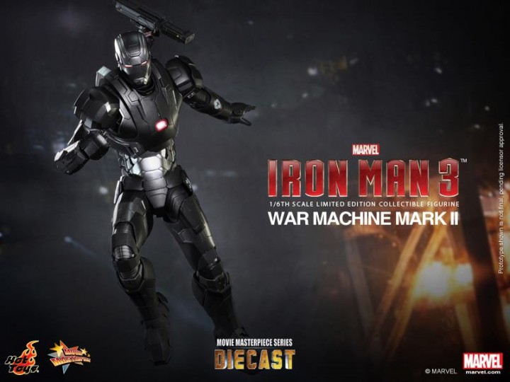 2013 Hot Toys War Machine Mark II Iron Man 3 Figure