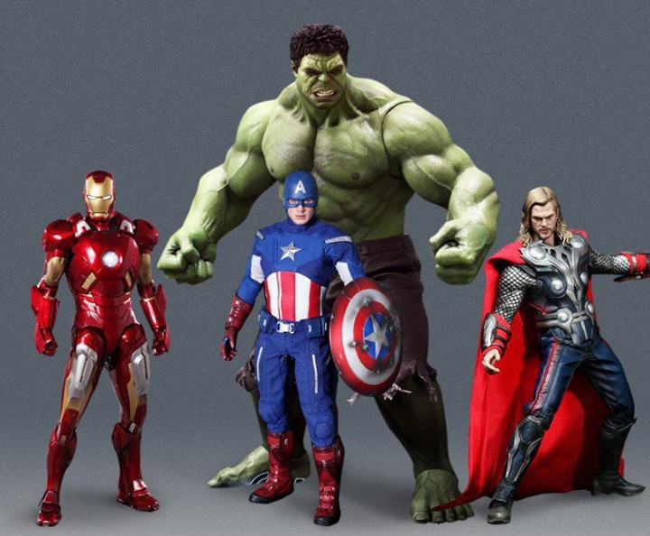 Avengers Hot Toys Lineup and Size Comparison Thor Hulk Iron Man Captain America