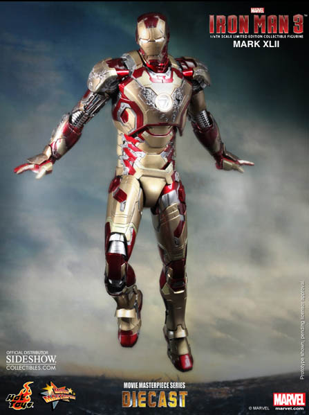 Hot Toys Iron Man Mark XLII 1 6 DieCast Figure Up for Order