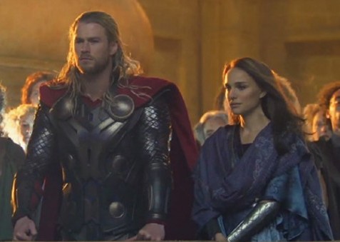 Thor 2 The Dark World Movie Thor and Jane Foster Natalie Portman Screenshot