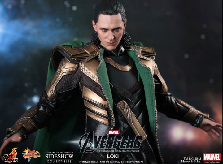 Tom Hiddleston Loki Hot Toys Avengers Sixth Scale Movie Masterpiece Figure
