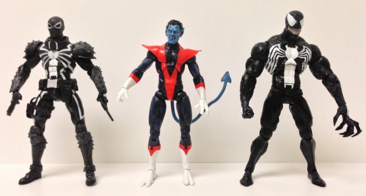 Marvel Select Scale Photo Size Comparison Nightcrawler and Venom