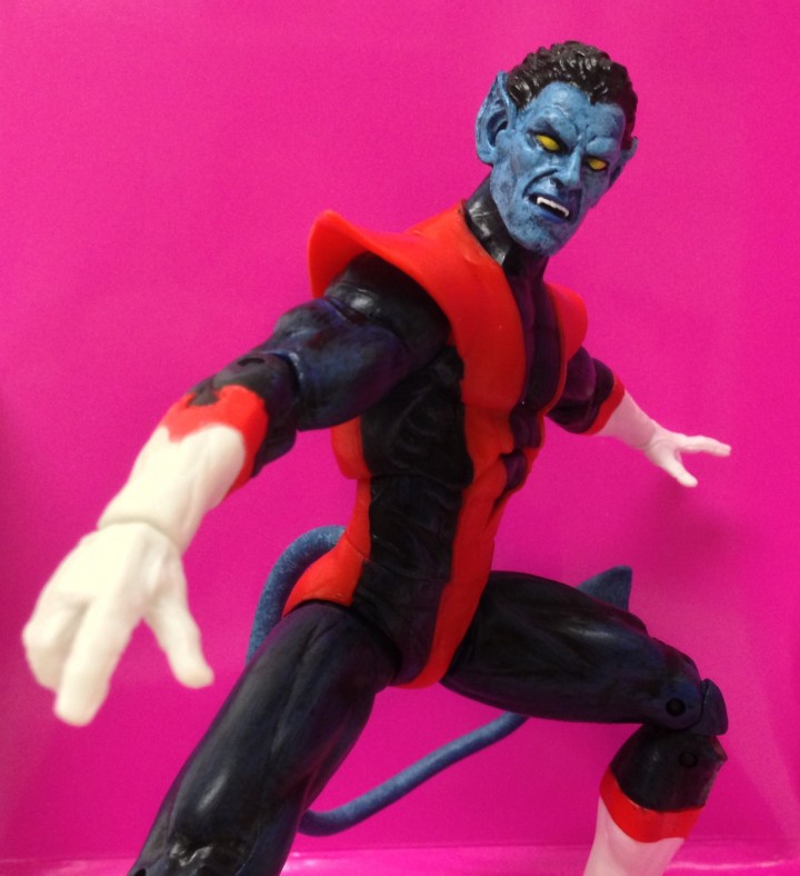 Close-Up of Art Asylum Nightcrawler Marvel Select Figure