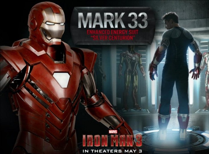 Iron Man 3 Mark 33 Advanced Energy Suit Iron Man Silver Centurion Armor