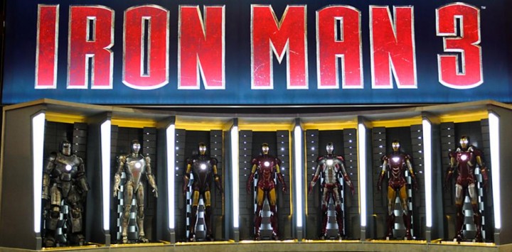 Iron Man 3 Hall of Armors Screenshot from Iron Man 3 Movie