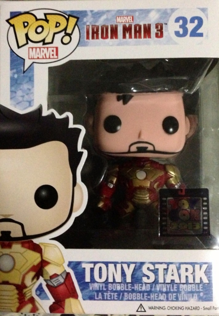 TONY STARK IRON MAN UNMASKED FUNKO POP VINYL MARVEL EXCLUSIVE