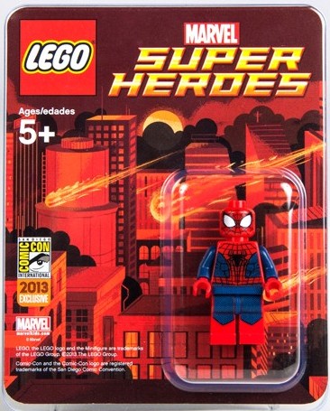 2013-Comic-Con-LEGO-Spider-Man-Minifigure-Packaged Exclusive